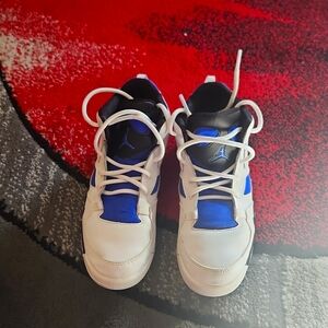White blue Jordan sneaker
